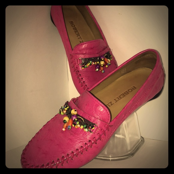 Robert Zur Shoes - Robert Zur jeweled fustian leather loafer 5.5